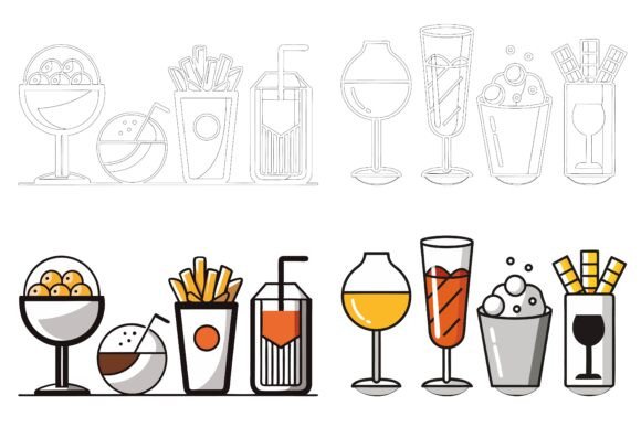 Decoding the Visual Language of Alcoholic Drinks and in Glasses