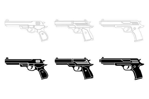 Guns: Precision Illustration Assets for Creative Projects