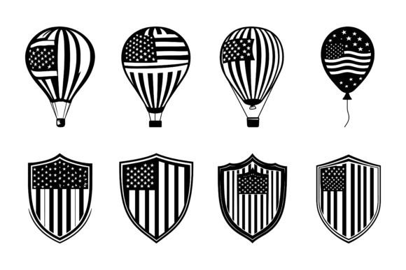 Hot Air Balloons: A Playful Illustration Set for Limitless Design