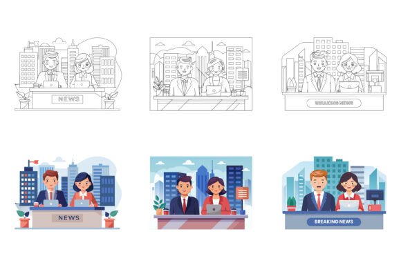 How the TV News Anchorman Illustration Set Is Redefining Visual Storytelling for Modern Creators