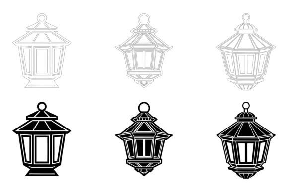 Lantern Icon Set: AI EPS Collections for Your Projects